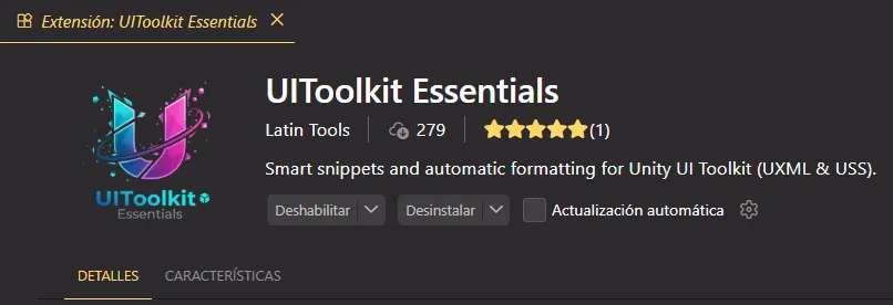 UIToolkit Essentials: Acelera tu UI Toolkit en VS Code